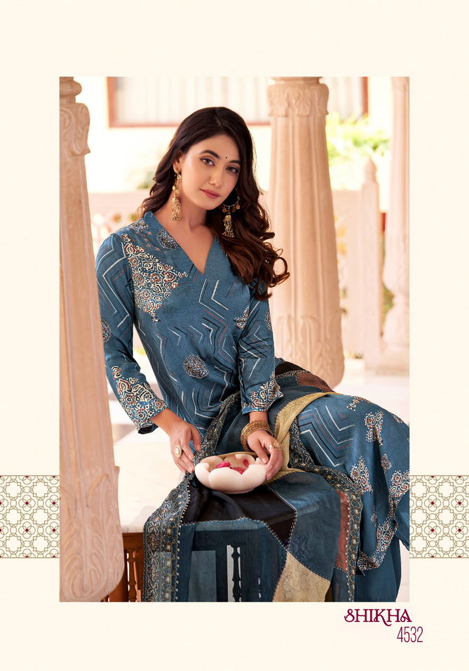 Shikha By T And M Muslin Printed Dress Material Wholesale Price In Surat

